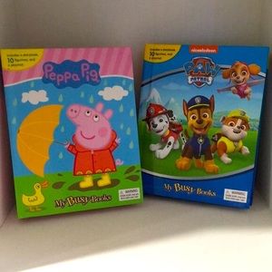 2 Busy Books!! Dolls + Play-mat included